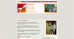 Desktop Screenshot of cantonanimalhospital.com